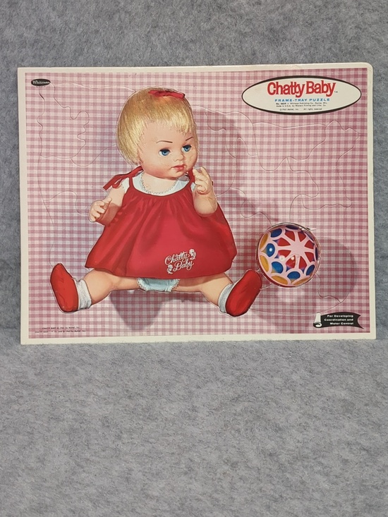 Mattel Other - MATTEL CHATTY BABY FRAME TRAY Vintage PUZZLE  WHITMAN 1963